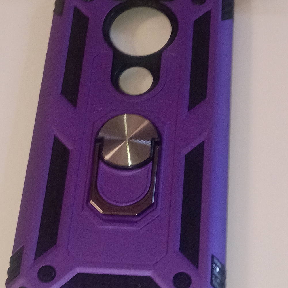 Gritup, Moto 7 Pro, Dual-Tone Purple and Black Case